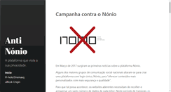 Desktop Screenshot of nonio.pt